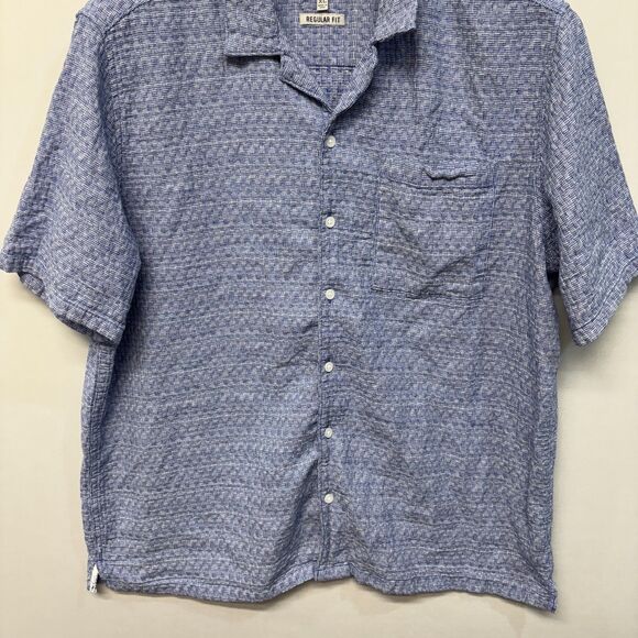 The Stronghold Men Short Sleeve Button Shirt Top XL X-Large Regular Fit D038 -27 - Picture 9 of 14
